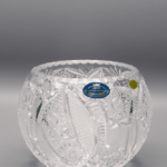 Vază sferică tăiată cristal ÚSVIT 12 cm