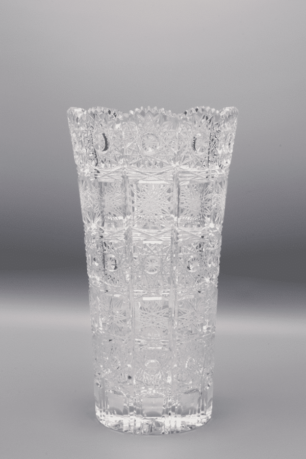 Krištáľová brúsená váza ÚSVIT 21 cm