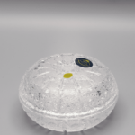 Borcan ÚSVIT de cristal tăiat 12 cm cu capac