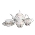 Set de ceai pentru 6 persoane Dună aurie cu flori Berna