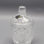 Borcan ÚSVIT de cristal tăiat 13 cm cu capac