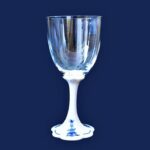 Blue onion - sticlă de cristal cu tija de portelan decorata cu model de Blue onion - portelan original blue onion, calitatea I