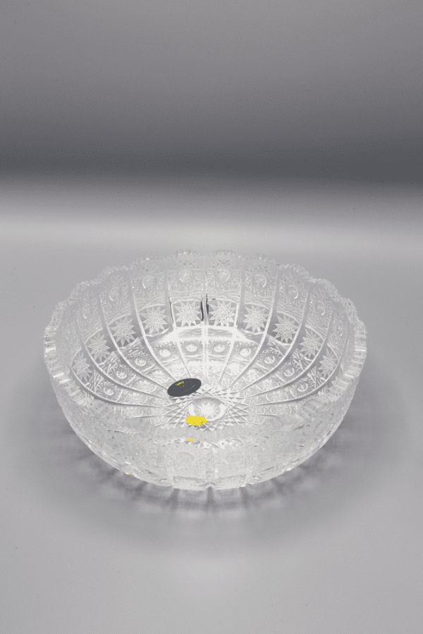 Bol de cristal tăiat ÚSVIT 21,5 cm - imagine 2