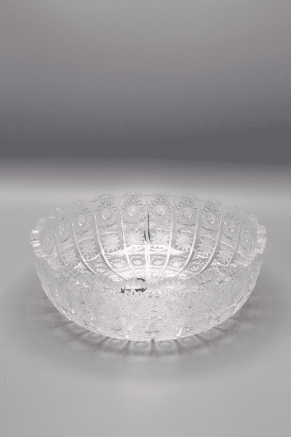 Bol de cristal tăiat ÚSVIT 21,5 cm - imagine 3