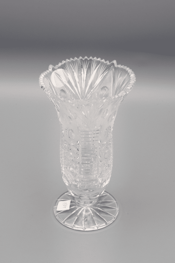Vază din cristal tăiat ÚSVIT 16 cm - imagine 2