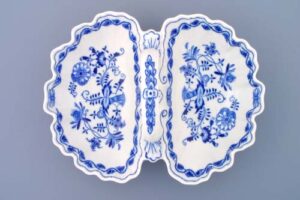 Cibulák – Kabaret dvojdielny 28 cm – originál cibuľový porcelán 1. akosť