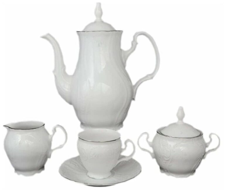 Set de cafea pentru 6 dungi Berna platină