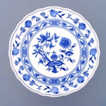 Blue onion - Farfurie de tort pe picior 31 cm - porțelan original Blue onion
