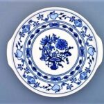 Blue onion - Farfurie cu urechi 24,6 cm - portelan original ceapa, calitate I