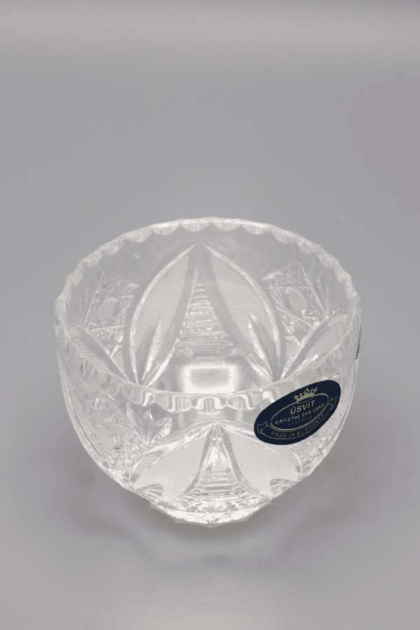 Vas de cristal tăiat ÚSVIT 7,5 cm - imagine 2
