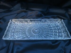 Krištáľová brúsená exkluzívna platňa 45 cm