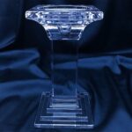 Sfeșnic din cristal tăiat 18 cm