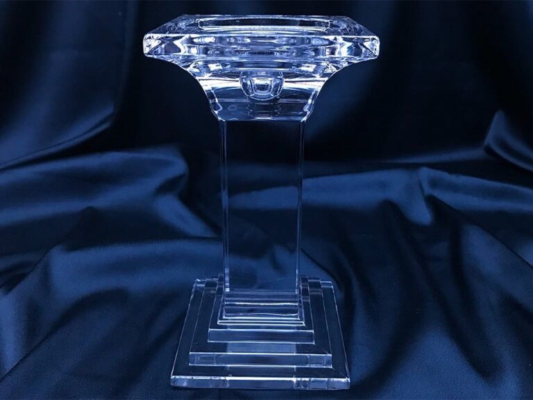 Sfeșnic din cristal tăiat 18 cm