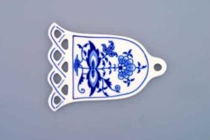 Cibulák – Vianočná ozdoba – zvonček 10 cm – originál cibuľový porcelán 1. akosť