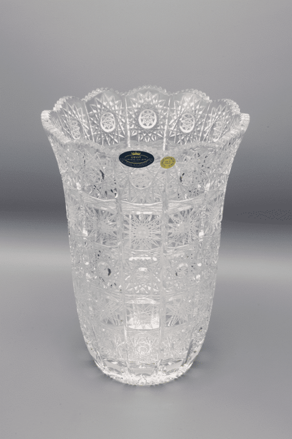Vasă din cristal tăiat ÚSVIT 25 cm - imagine 2