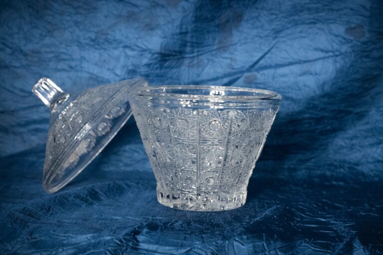 Tăiați borcan de cristal de 15 cm cu capac