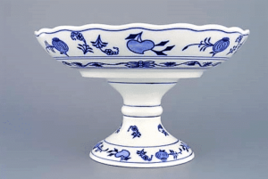 Cibulák – Misa kompótová 24 cm na nohe – originálny cibuľový porcelán 1. akosť
