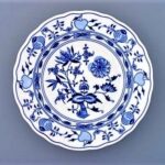 Blue onion - Farfurie adancime 21 cm - portelan original ceapa, calitate I