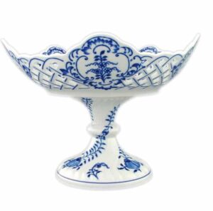 Cibulák – Misa 5-hr. 24 cm na ozdobnej nohe 24 cm – originál cibuľový porcelán 1. akosť