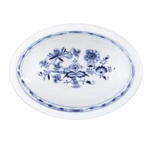Cibulák – Miska zapekacia oválna 18 cm – originálny cibuľový porcelán 1. akosť