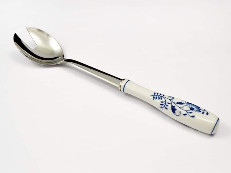 Cibulák – Vidlička na šalát porcelán + nerez
