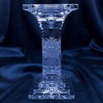 Sfeșnic din cristal tăiat 23 cm