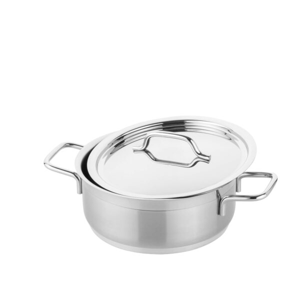 Sosieră din otel inoxidabil 2,5 L cu capac