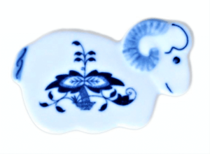 Cibulák – Magnetka baranček – Originálny cibuľový porcelán 1. akosť