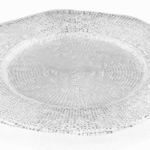Farfurie DIAMAN transparenta D34 cm H2 cm