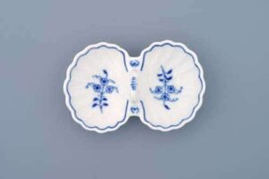 Cibulák – Soľnička dvojdielna 12 cm – originál cibuľový porcelán 1. akosť