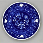 Blue onion - Farfurie 30 cm - Porțelan original Blue onion