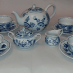 Blue onion - Set ceai 0,2 l - porțelan original Blue onion