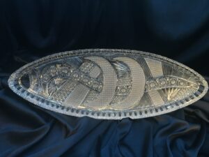 Krištáľová brúsená exkluzívna platňa 55 cm