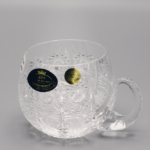 Cești de cafea tăiate cu cristale ÚSVIT 130 ml set de 6 bucăți