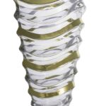 Vaza de cristal Vavea auriu deschis 34 cm