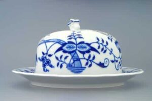 Cibulák – Dóza na syr 13 cm/19 cm – originálny cibuľový porcelán 1. akosť