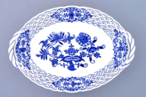 Cibulák – Košík prelamovaný 24 cm – originál cibuľový porcelán 1. akosť