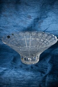 Krištálová brúsená miska 30 cm