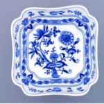 Cibulák – Misa šalátová 4-hranná vysoká 24 cm – originálny cibuľový porcelán 1. akosť