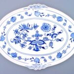 Cibulák – Podnos oválny 42 x 31 cm – originál cibuľový porcelán 1. akosť