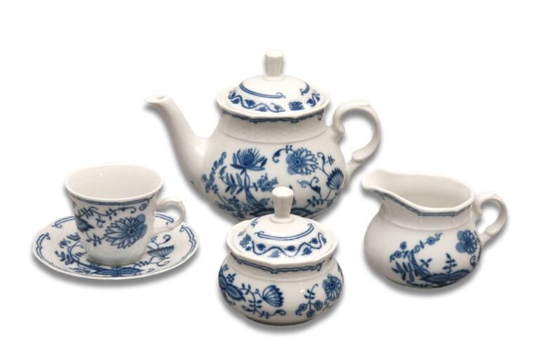 Set de ceai pentru 6 persoane Blue onion