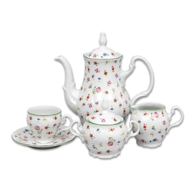 Set de cafea pentru 6 persoane floare Berna