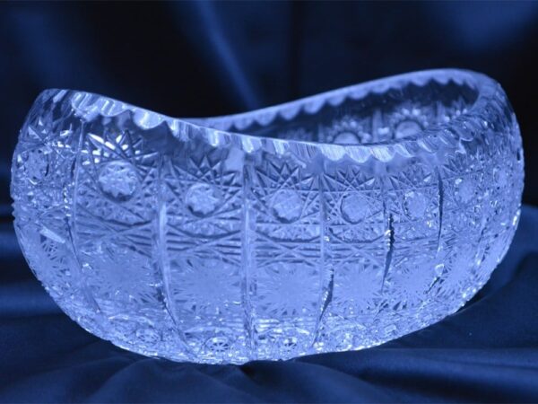 Krištálová brúsená miska 20 cm