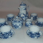 Blue onion - Set cafea 0,08 l - porțelan original Blue onion