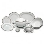 Set de prânz pentru 6 persoane Opalnea platinum rim