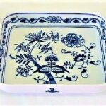 Blue onion - Set boluri patrate - porțelan original Blue onion