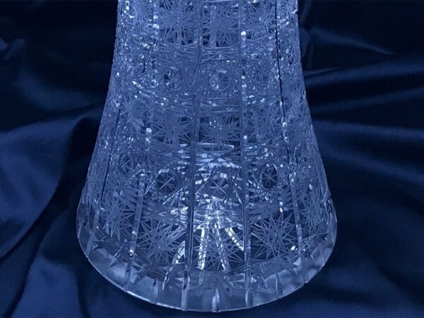 Krištáľová brúsená váza 40 cm
