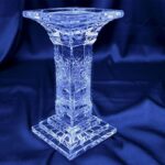 Sfeșnic din cristal tăiat 18 cm