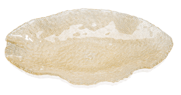Misa oválna FOL zlatý glitter 50 x 29 cm