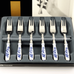 Blue onion - Furculite pentru desert - set 6 buc